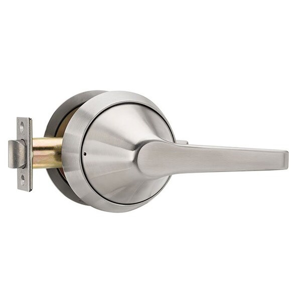 Grade 1 Cylindrical Lock, N-Passage, 195SS-LifeSaver, Round Rose, Satin Stainless Steel, 2-3/4 Inch